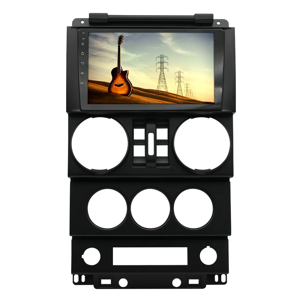 Autoradio 9 "Android 11 4 portes pour Jeep Wrangler 3 JK 2004-2010 Carplay/4G Wifi GPS lecteur vidéo multimédia