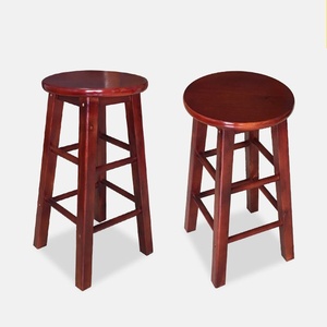 Sgabelli di Alta Qualità con Struttura in Legno Massello e Seduta Rigida, Sedia per Arredamento Commerciale per Cucina e Bancone Bar - Product Image 4