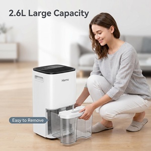 Deshumidificador y Purificador de Aire 2 en 1 Inteligente, Capacidad de Deshumidificación de 1.5L/D, Tanque de Agua Extraíble Grande de 2.6L - Product Image 4