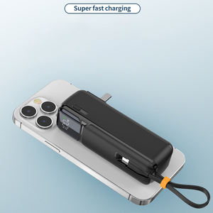 Cargador Portátil Inalámbrico de Carga Rápida de 22.5W, 5000mAh, Resistente al Agua, con Enchufe de CA, Mini Cargador Portátil Tipo-C con Acabado de Espejo y Cable Integrado - Product Image 6