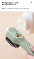 Brosse de nettoyage de chaussures professionnelle multifonctionnelle avec distributeur de liquide, à poils doux, outil magique de nettoyage domestique, non dommageable pour les chaussures