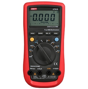 มัลติมิเตอร์ดิจิตอลรุ่น UNI-T UT61+ ซีรีส์ เป็นมัลติมิเตอร์ดิจิตอลแบบ True RMS แบบพกพาที่มีความน่าเชื่อถือสูง - Product Image 1
