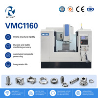 Centre d'usinage vertical CNC VMC1160, machine de fraisage haute précision 3 axes, broche BT40, niveau de sécurité élevé