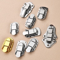 Loquets et quincaillerie pour boîtes à outils en fer, serrures chromées électrolytiques pour trousses médicales, trousses de maquillage, valises de transport aérien à quatre trous