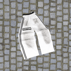 Pantalones Deportivos Personalizados para Hombre con Logotipo, Cintura Doble, Estampados, a Rayas, Estilo Urbano, Holgados e Informales - Product Image 1