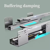Tunosen Panier coulissant latéral moderne en acier inoxydable antirouille à 2 niveaux pour rangement de couverts et organisateur d'épices pour tiroir de cuisine, Garantie 3 ans
