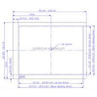 Écran LCD TFT AUO G065VN01 6,5 pouces 640x480 VGA LVDS 800cd/m2 de qualité industrielle -30~80°C pour moniteur de machine HMI