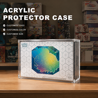 Boîte de présentation en acrylique transparente résistante aux UV pour PKMN Terapagos EX UPC Ultra Premium Collection Box, boîte de protection avec couvercle magnétique