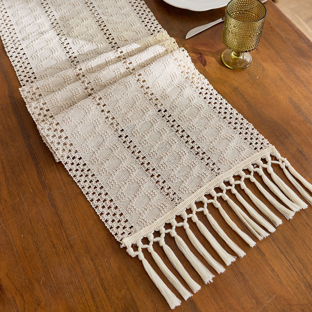 Three hollowed-out designs-white