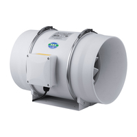 Ventilateur extracteur silencieux pour serre, ventilateur de ventilation à flux axial 4"6"8"10"12" en plastique OEM ODM alimenté par batterie 2000 tr/min