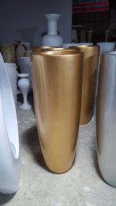 Vases <span class=keywords><strong>en</strong></span> fibre de <span class=keywords><strong>verre</strong></span> dorés pour la <span class=keywords><strong>décoration</strong></span> de la maison - Product Image 2