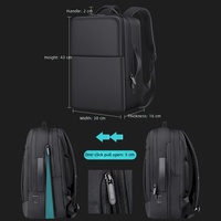 Mochila Inteligente para Portátil de Negocios, 15.6 Pulgadas, Puerto de Carga USB, Impermeable, Reflectante, Expandible, Gran Capacidad, Bolsa Escolar