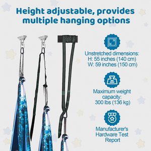 Jouets sensoriels pour l'autisme, produits de thérapie, interactifs, pour le syndrome d'<span class=keywords><strong>Asperger</strong></span>, TDAH, double couche de coton et de polyester, utilisation en intérieur, balançoire câline - Product Image 6