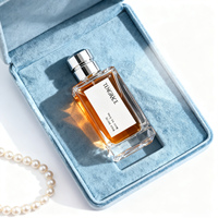 Vente en gros 50ml 100ml bouteille de parfum en verre clair Rectangle pompe pulvérisateur boîte-cadeau emballage Logo personnalisé acceptable