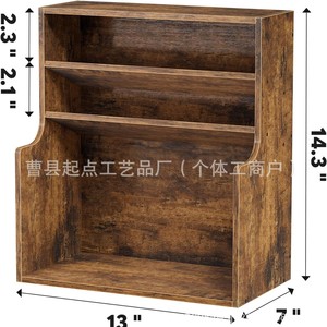 ชั้นวางเครื่องเทศไม้ 3 ชั้นอเนกประสงค์สำหรับจัดเก็บเครื่องเทศ ชา กาแฟ เครื่องดื่มบนโต๊ะ - Product Image 4