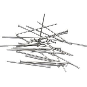 Rivets pleins en acier inoxydable à tête plate 3mm 4mm 5mm, conception personnalisée, norme ISO, couleurs argent/noir, tailles personnalisables pour - Product Image 1