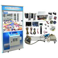 Machine à griffes à monnayeur pour peluches, modèle MT Mini Human Claw Machine, jouet pour enfants, kit de machine à griffes à portique (pièces incluses)