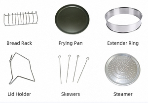 Silver Crest เตาอบเทอร์โบแบบพาไฟฟ้าอินฟราเรดแบบพกพา <span class=keywords><strong>Flavorwave</strong></span> อากาศร้อนฮาโลเจนสําหรับทําอาหาร - Product Image 4