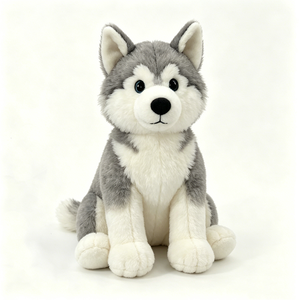 Peluche Husky mignonne 31cm-50cm, coussin en peluche doux unisexe pour enfants de 2 à 4 ans - Product Image 2