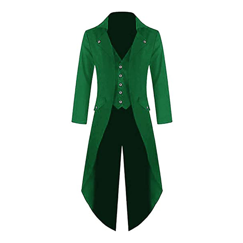 Costume Garçon Gothique Steampunk Victorien - Veste Pantalon Bordé Or - 5 à 16 Ans - Carnaval Halloween