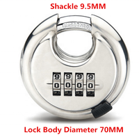 Cadenas à combinaison à 4 chiffres en acier inoxydable pour entrepôt et conteneur, antivol, pour la sécurité et la protection des stocks
