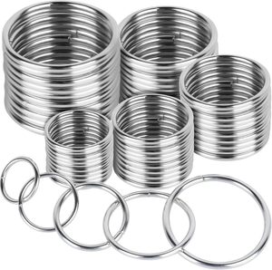 FANDAMEI Pcs Silver Multi Purpose Metal O <b>Ring</b> Non Welded O <b>Ring</b> For Macrame Camping Belt Dog Leashes Hardware Bags And More Cra - Product Image 1