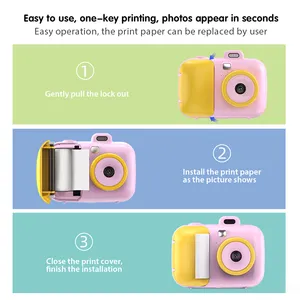 Термобумага для фотосъемки HD 1080p мини Детская камера для селфи камера для мгновенной печати для детей