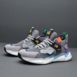 Nuevo estilo de zapatillas deportivas transpirables para baloncesto, zapatillas con diseño de malla para deportes al aire libre, zapatillas para hombre. - Product Image 5