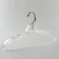 Vente en gros de cintres transparents de qualité supérieure pour vêtements de luxe cintres transparents PS avec crochet pivotant