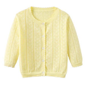 Nouvelle Collection 2026 : Cardigan Tricoté Léger et Doux à Boutons pour Filles de 3 à 8 <span class=keywords><strong>Ans</strong></span> – Modèle Creux Tricoté à la Main - Product Image 4