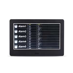 Horloge de bureau numérique avec affichage vidéo AVI MP3 de 7 pouces, fonction d'assombrissement automatique nocturne, ODM/OEM direct usine - Product Image 4