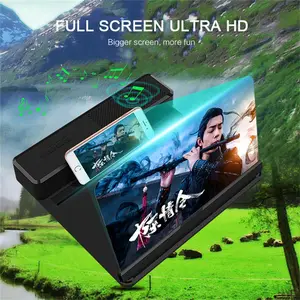 12 אינץ מגבר HD נייד טלפון מסך זכוכית מגדלת מגבר עם רמקול Amplificador דה Pantalla Celular עבור צפייה בסרטים