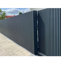 Clôture de confidentialité XIYATECH en aluminium personnalisable pour arrière-cours résidentielles et aménagement paysager contemporain porte en fer forgé moderne