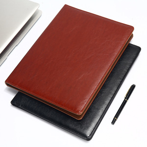 Hot bán trình bày PU padfolio máy tính xách tay bìa chương trình nghị sự tổ chức tùy chỉnh A4 Leather bìa thư mục - Product Image 4