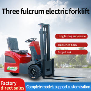 Petit chariot élévateur électrique avec chariots élévateurs à trois points d'appui entrepôt petite station de manutention chariot d'empilage et de manutention à crémaillère - Product Image 2