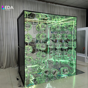 LEDA 2025 Custom LED Light Mirror Photo Booth with Metal <b>Frame</b> 200cm Size Custom Color for <b>Wedding</b> Party Event Decor - Product Image 4