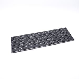 Clavier US QWERTY d'origine L29635-001 L12765-001 L28407-001 pour <span class=keywords><strong>HP</strong></span> <span class=keywords><strong>Zbook</strong></span> 15 G5/G6 avec cadre argenté - Product Image 1