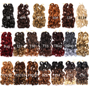 Extensiones de Cabello Sintético para Trenzas Francesas, Trenzas en Caja <span class=keywords><strong>con</strong></span> Puntas Onduladas y Rizadas, Ondulación Suelta y Voluminosa, Rizo Francés - Product Image 6