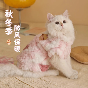 Hoopet – manteau d'hiver pour chat, vêtements chauds coupe-vent pour animaux de compagnie Ragdoll British Shorthair, vêtements d'automne et d'hiver - Product Image 1
