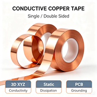 Cinta de Cobre Troquelada a Medida para Puesta a Tierra de PCB, Protección EMI, Alta Conductividad, Tolerancia de ±0.05mm, UL RoHS