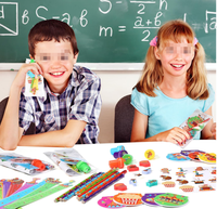 Carnaval Verjaardagsfeestje Circus Mini-notitieboekjes Potloden Gummen Linialen Stempels Stickers Klaslokaal Prijs Speelgoed Cadeau Goodie Bag Favoriet