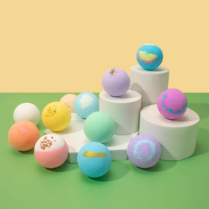 Boules de bain faites à la main de haute qualité de produits OEM/ODM ensemble de bombes à bulles de couleurs mélangées biologiques Relax avec logo - Product Image 2