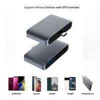 Colorii-lector de tarjetas C4A tipo C a SD, micro SD, TF, USB 3,0, para ordenador portátil, teléfono inteligente, PC, hub de tarjetas de memoria