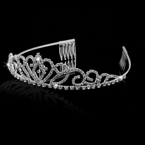Elegante migliore di strass di cristallo fatti a mano in argento di cerimonia nuziale della fascia diademi <span class=keywords><strong>e</strong></span> corone - Product Image 2