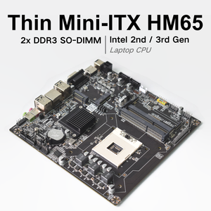 ใหม่ PANDL HM65 บางมินิ-ITX เมนบอร์ดรองรับอินเทล เจนเนอเรชั่น 2/3 เดสก์ท็อปซีพียู 2X DDR3 SO-DIMM NVMe SSD SATA2.0 PGA988 ซ็อกเก็ต - Product Image 1