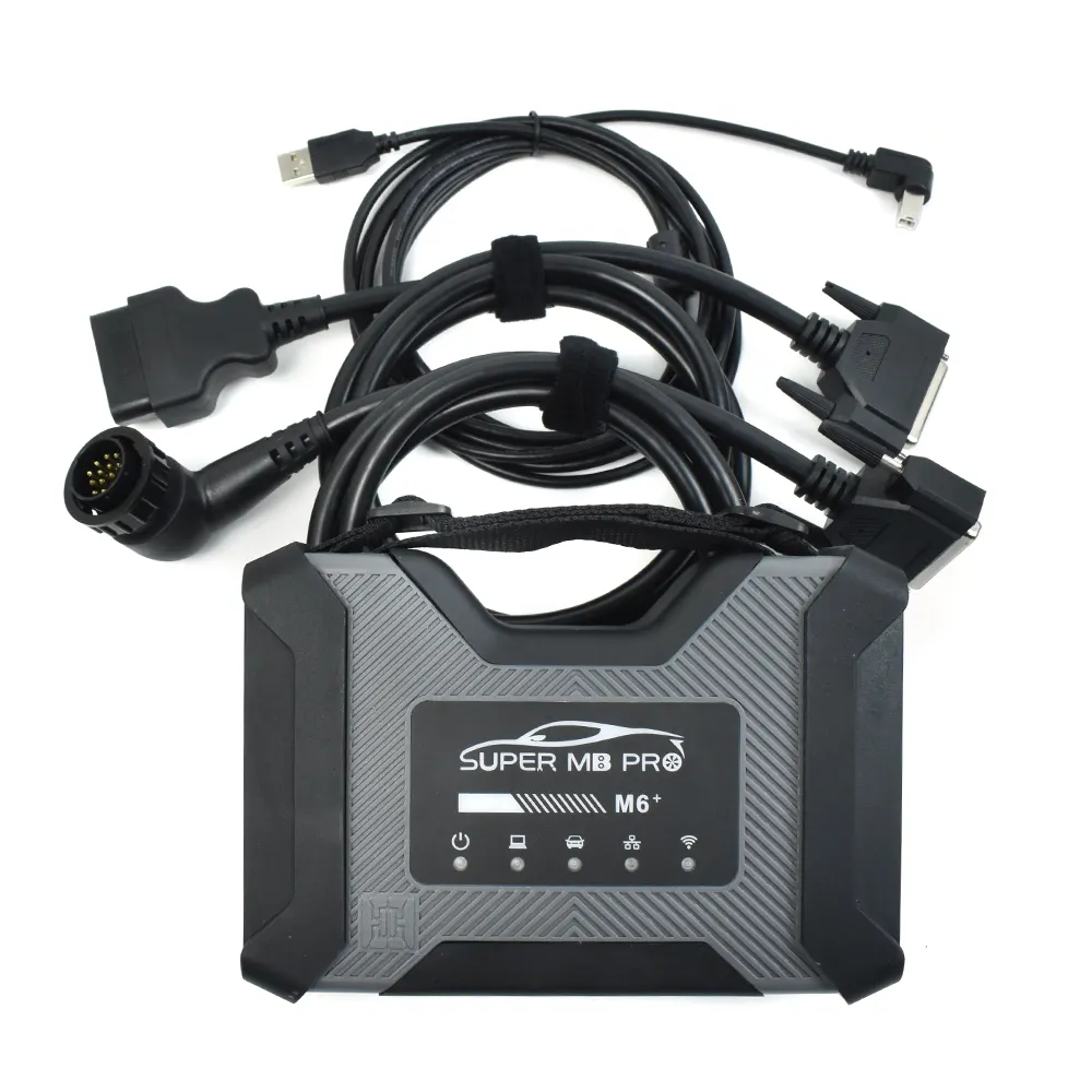 Siêu Mb Pro M6 Sao chẩn đoán cho Benz với multiplexer USB Cable + OBD2 16pin chính kiểm tra cáp + Xe Tải xe chẩn đoán