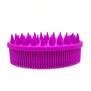 New Arrival 2 in 1 Silicone Exfoliating <b>Shower</b> <b>Brush</b> Body Wash Hair Shampoo Bath <b>Brush</b> Silicone Body Scrubber - Product Image 6