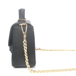 Bolso de Hombro de Lujo Ligero para Mujer, Bolso Tote Cuadrado Pequeño con Cadena Metálica, Bolso Bandolera Brillante para Fiesta de Verano - Product Image 5