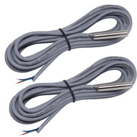 Grosir kabel Pvc Sensor suhu Pt100 Pt1000 kualitas tinggi panjang kustom PT100PT1000 negatif