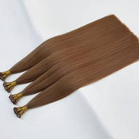 Ekstensi rambut Remy ujung Keratin kecil profesional grosir ekstensi rambut manusia berkualitas tinggi dengan harga kompetitif